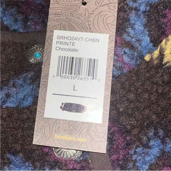 Shyanne Women's Fleece Vest with Purple and Blue Patterns - Picture 6 of 8